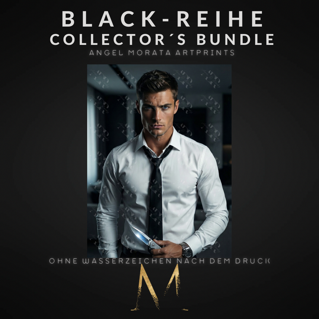 BLACK-REIHE Collector´s Bundle: 5 Angel Morata Artprints (DIN A6, versandkostenfrei)