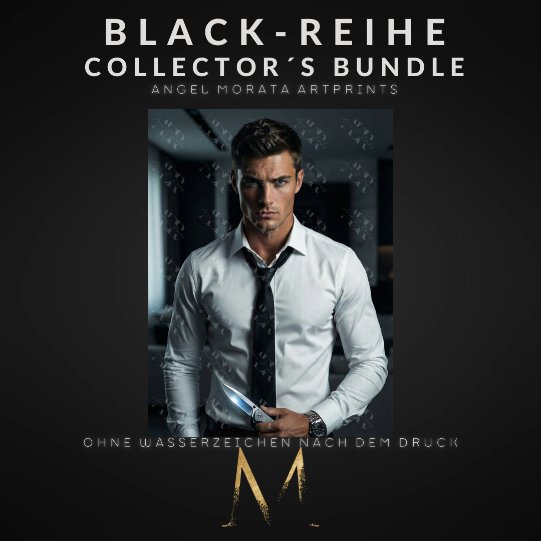 BLACK-REIHE Collector´s Bundle: 5 Angel Morata Artprints (DIN A6, versandkostenfrei)