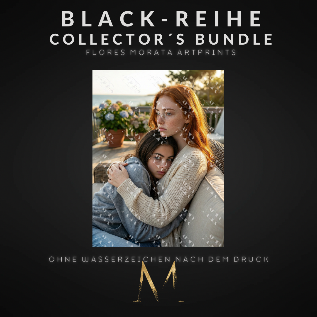 BLACK-REIHE Collector´s Bundle – 4 Flores Morata Artprints (DIN A6, versandkostenfrei)