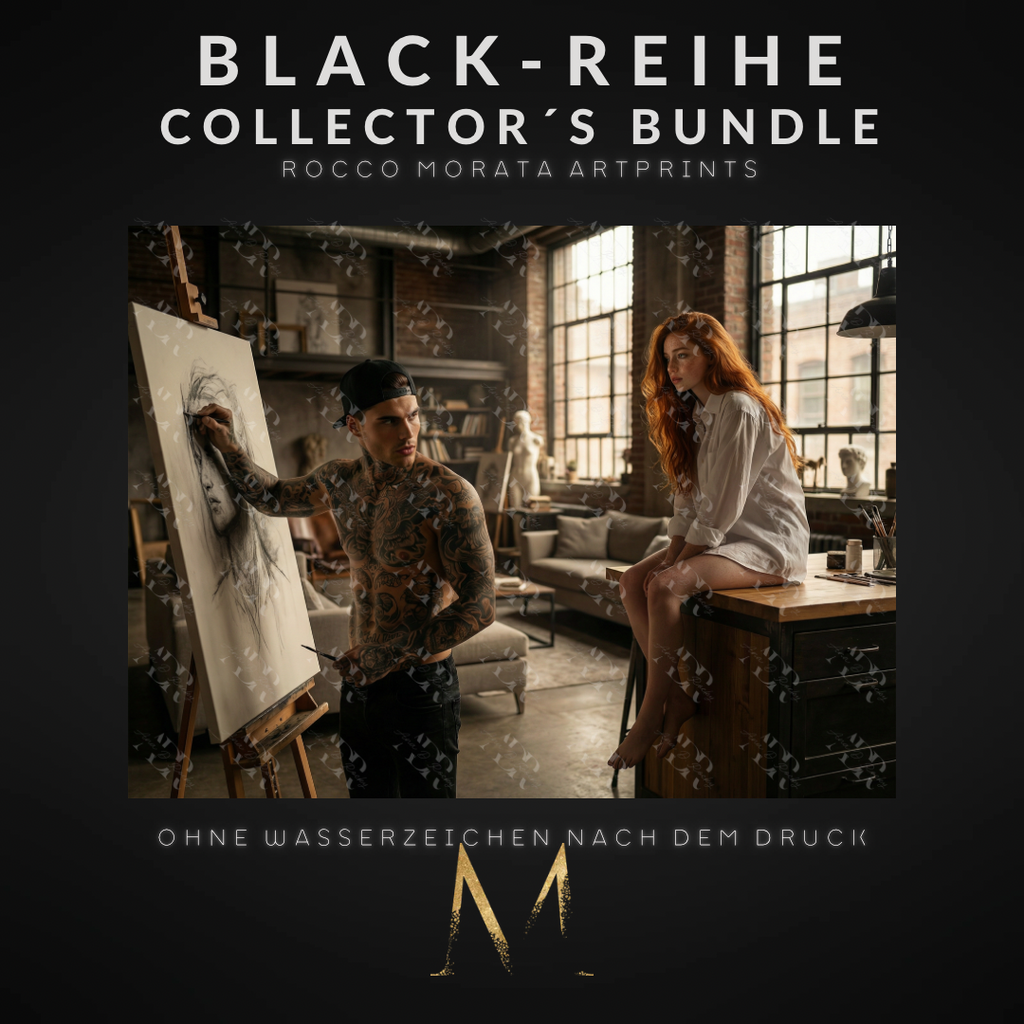 BLACK-REIHE Collector´s Bundle: 5 Rocco Morata Artprints (DIN A6, versandkostenfrei)