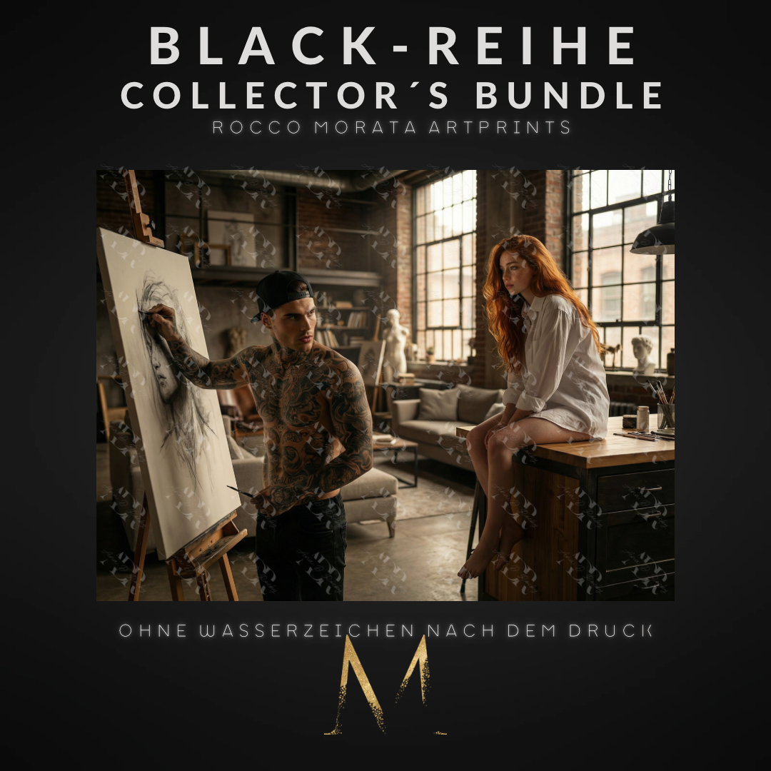 BLACK-REIHE Collector´s Bundle: 5 Rocco Morata Artprints (DIN A6, versandkostenfrei)