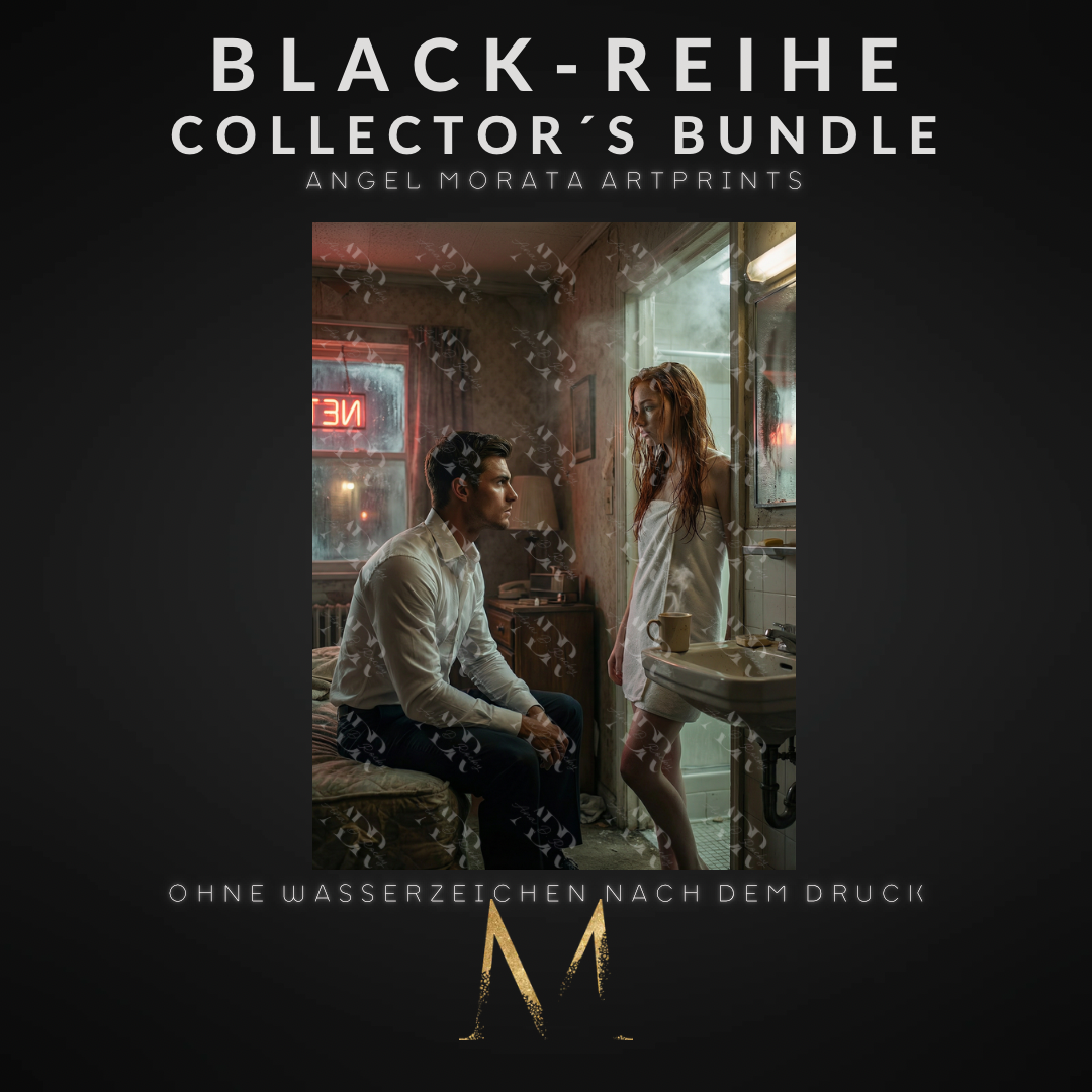 BLACK-REIHE Collector´s Bundle: 5 Angel Morata Artprints (DIN A6, versandkostenfrei)