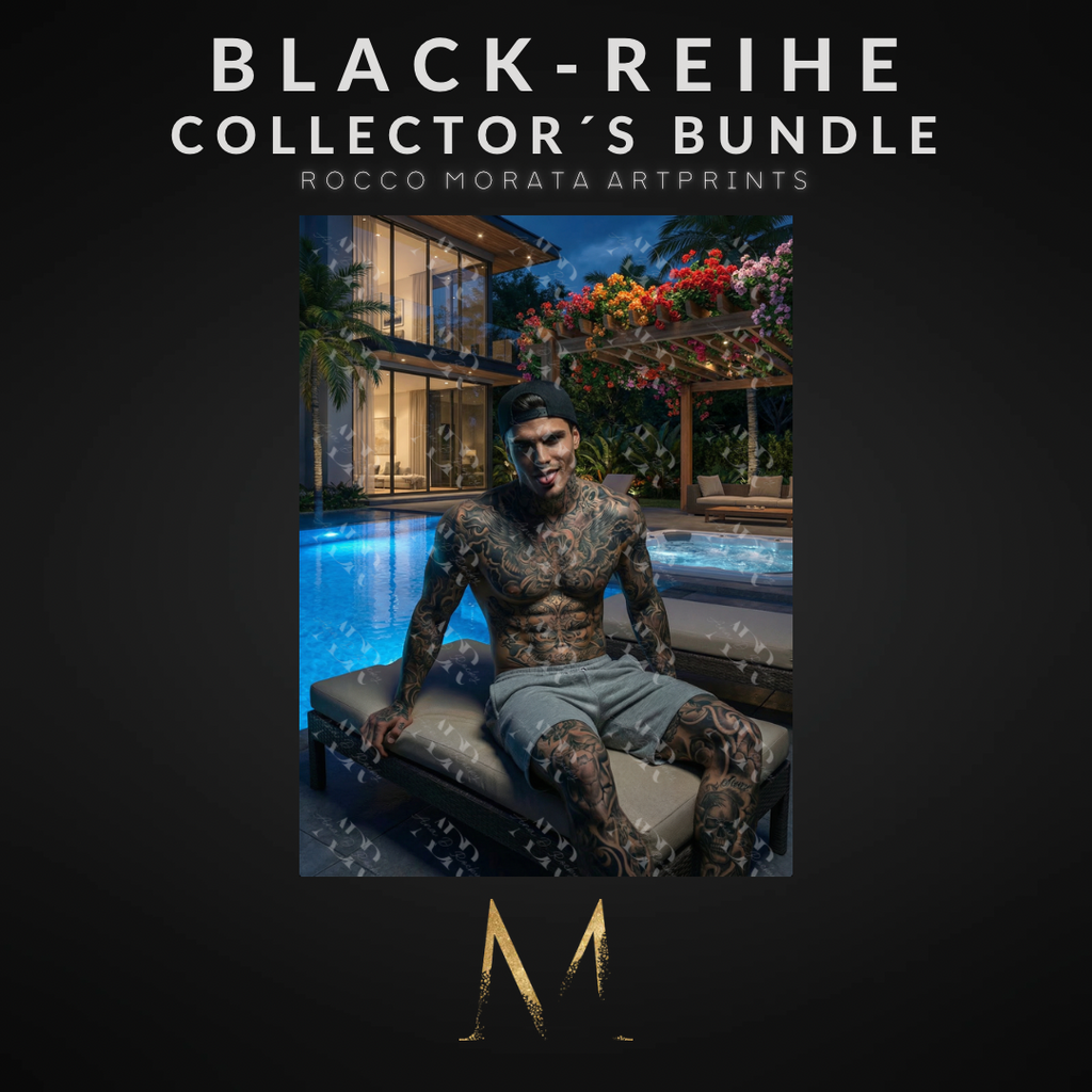 BLACK-REIHE Collector´s Bundle: 5 Rocco Morata Artprints (DIN A6, versandkostenfrei)