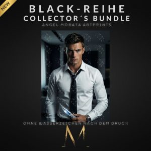 BLACK-REIHE Collector´s Bundle: 5 Angel Morata Artprints (DIN A6, versandkostenfrei)