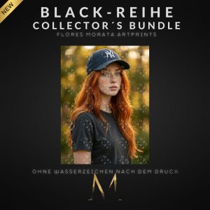 BLACK-REIHE Collector´s Bundle - 4 Flores Morata Artprints (DIN A6, versandkostenfrei)